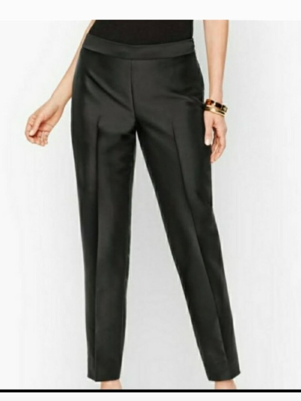 Talbots Black Satin Signature Pants